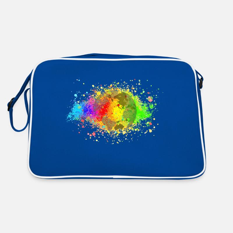 Rainbow Speckle World Retro Bag