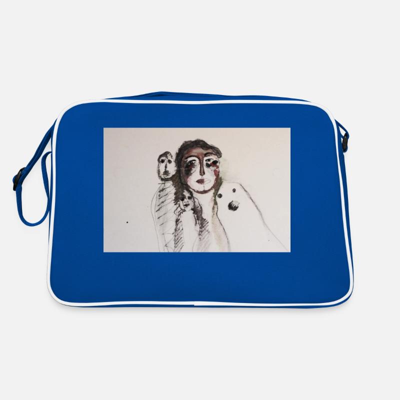 mädchen grusel Retro Tasche