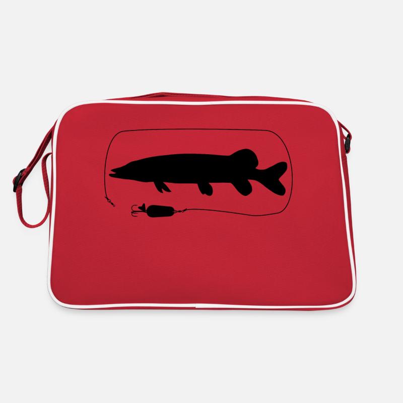 Pike with spoon blinker Retro Bag