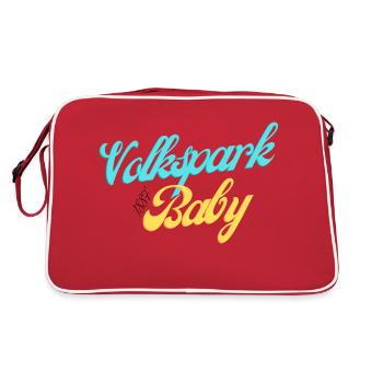 Volkspark Baby 1887 Junge - Retro Tasche - Rot/Weiß - Hinten