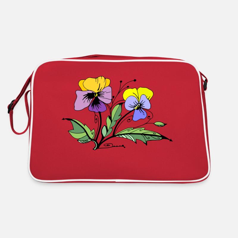 Blumen Retro Tasche