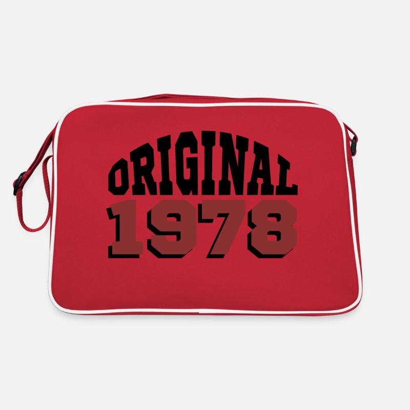 Original 1978 - Retro Tasche - Rot/Weiß