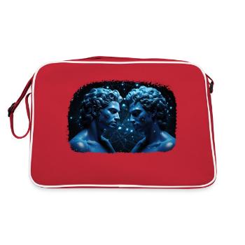 Signe du zodiaque Gémeaux M - Sac Retro - rouge/blanc - Dos