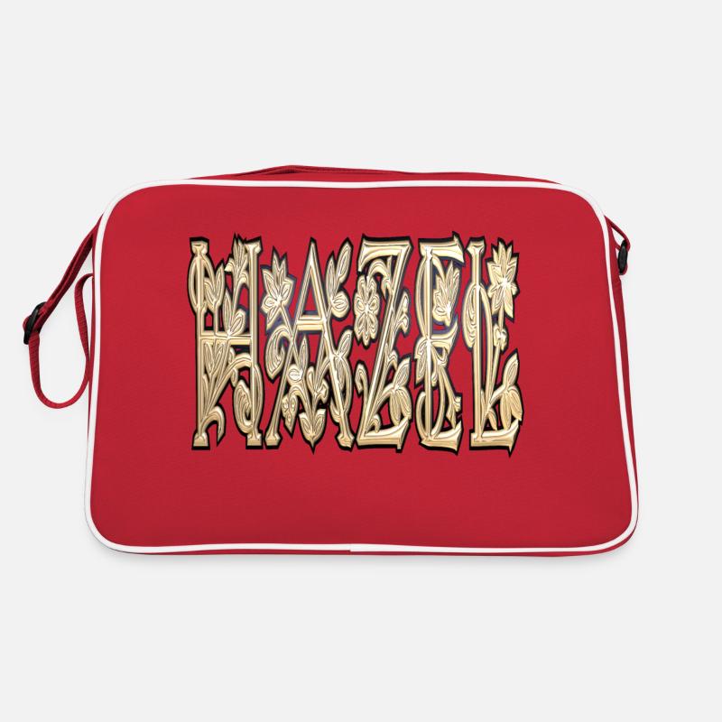 hazel - Retro Tasche - Rot/Weiß