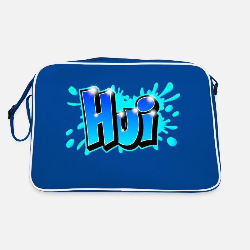 Graffiti "Hui" printable on any medium! Retro Bag
