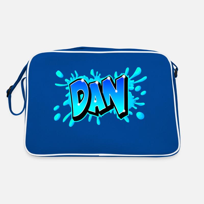 Graffiti "DAN" imprimabe sur tout support ! Sac Retro