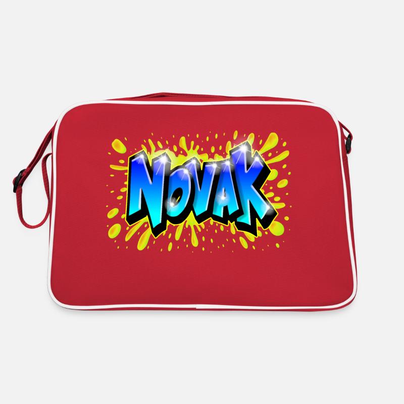 Graffiti NOVAK made by Max leTagueur. printable Retro Bag