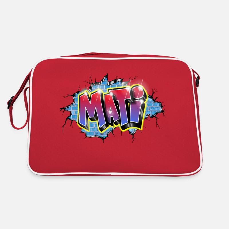 NAME DES MATI-GRAFFITIS Retro Tasche