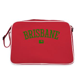 Brisbane Australia Down Under Kangaroo Koala - Retro Bag - red/white - Back