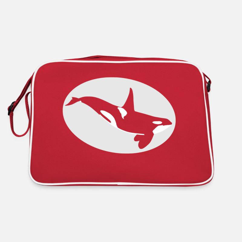 orque - Sac Retro - rouge/blanc