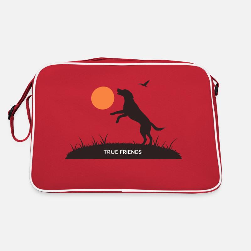 LES CHIENS, DE VRAIS AMIS Sac Retro