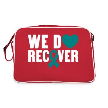 We Do Recover Sobriety Addiction Recovery - Retro Tasche - Rot/Weiß - Hinten