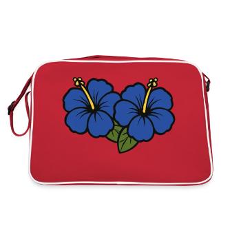 Fleurs d’hibiscus 2 - Sac Retro - rouge/blanc - Dos