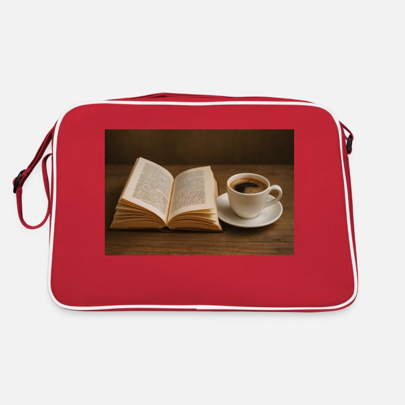 Book and coffee Retro Bag