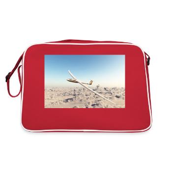 Planeur au-dessus des nuages - Sac Retro - rouge/blanc - Dos