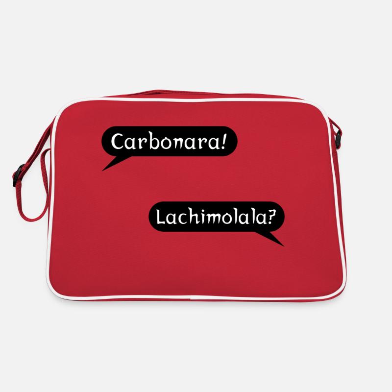 Lachimolala 4 - Retro Tasche - Rot/Weiß