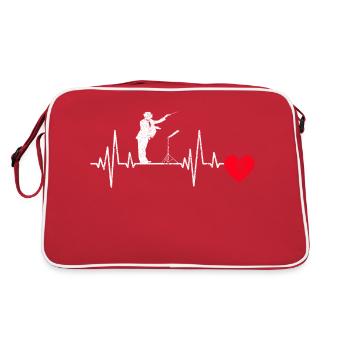 Chefs d’orchestre ECG Musique Chef d’orchestre Musicien Heartbeat - Sac Retro - rouge/blanc - Dos