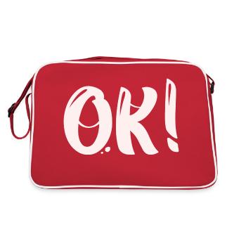 Yes - Ok - Retro Bag - red/white - Back