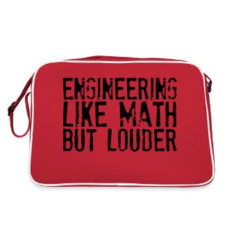 L’ingénierie comme les mathématiques mais plus forte - Sac Retro - rouge/blanc - Dos
