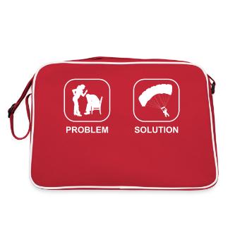Paragleiter Parapente Gleitschirmfliegen - Sac Retro - rouge/blanc - Dos