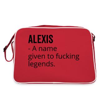 Alexis un nom donné à Fucking Legends - Sac Retro - rouge/blanc - Dos
