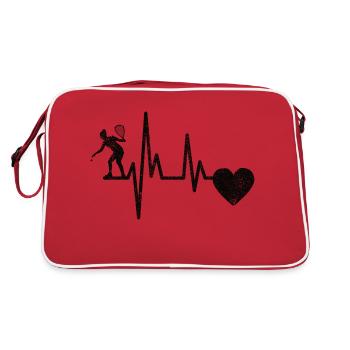 Squash Racquetball Joueurs Squash Jeu Racquetball - Sac Retro - rouge/blanc - Dos