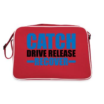 Catch Drive Release Recover 9 - Sac Retro - rouge/blanc - Dos