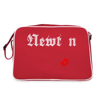 Isaac Newton - Retro Tasche - Rot/Weiß - Hinten