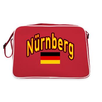 Drapeau allemand de Nuremberg - Sac Retro - rouge/blanc - Dos