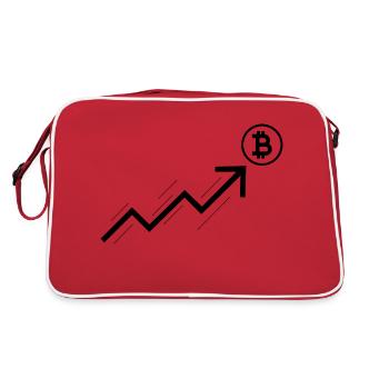 Bitcoin Trading Crypto Stocks - Sac Retro - rouge/blanc - Dos