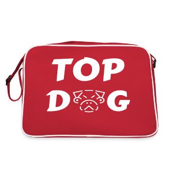 TOP DOG - Retro Bag - red/white - Back