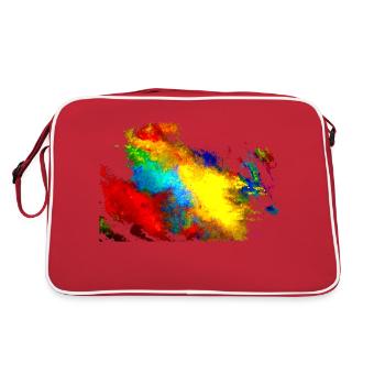 Peinture acrylique « MixedArt » par Marco Eckenbrecht - Sac Retro - rouge/blanc - Dos