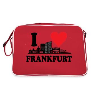 I love FFM - Retro Tasche - Rot/Weiß - Hinten