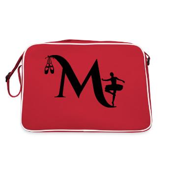 Lettre m ballerine - Sac Retro - rouge/blanc - Dos