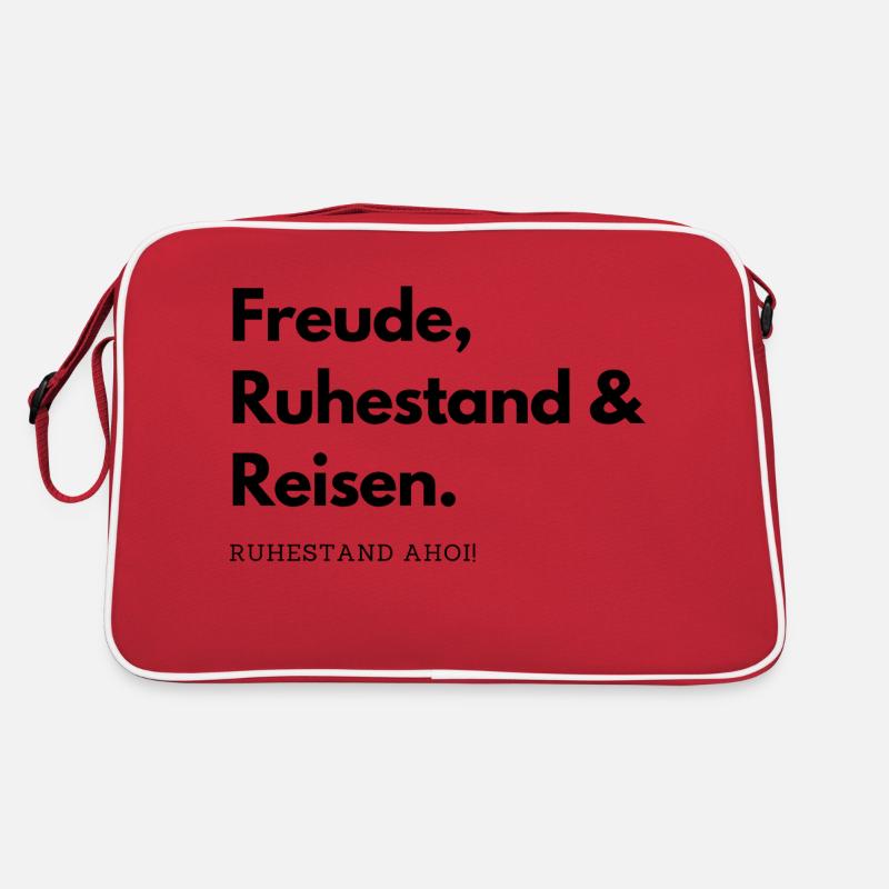 Rentner im Ruhestand Retro Tasche