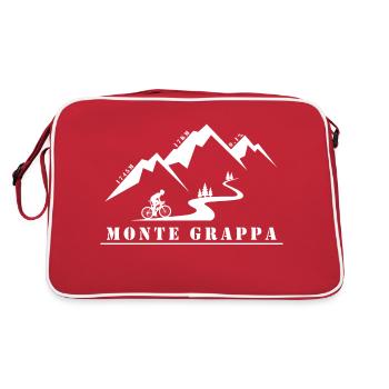 Monte Grappa - Retro Tasche - Rot/Weiß - Hinten