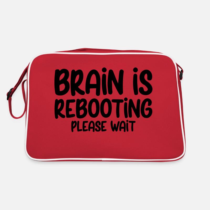 Brain Is Rebooting Please Wait 3 Retro Tasche