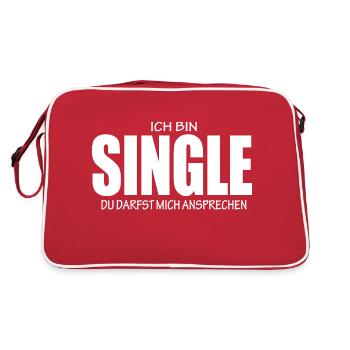Célibataire - Sac Retro - rouge/blanc - Dos