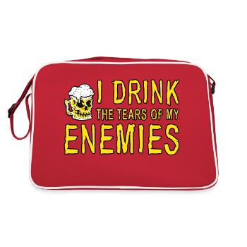 I Drink The Tears Of My Enemies 4 - Retro Tasche - Rot/Weiß - Hinten