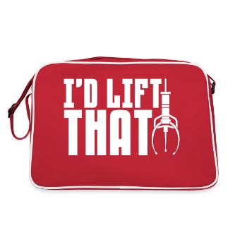 Id lift that Design for a claw game lover - Retro Bag - red/white - Back