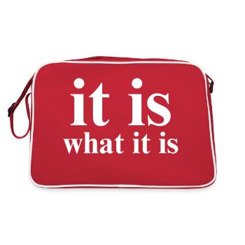 it is what it is - Retro Bag - red/white - Back
