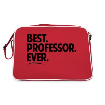Best professor ever period bold text - Retro Bag - red/white - Back