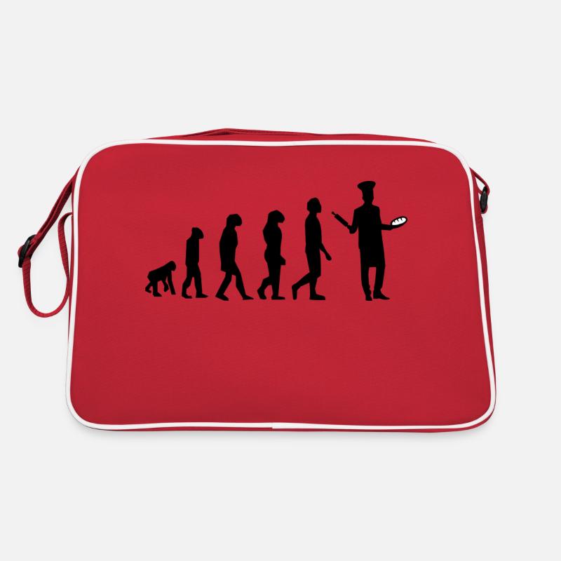 Entwicklung der Konditorei - Retro Tasche - Rot/Weiß