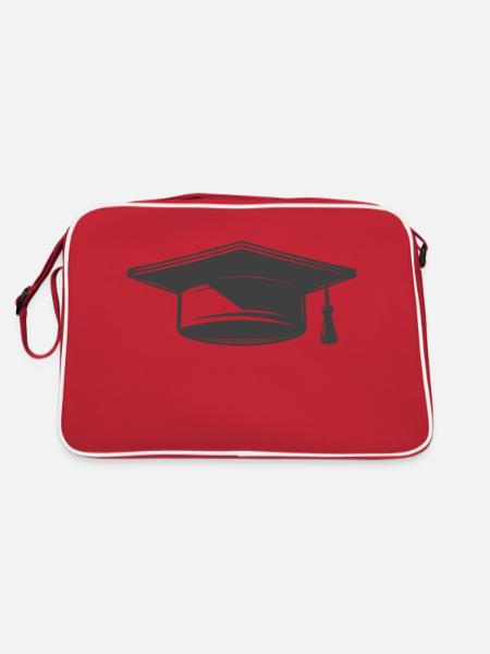 high school graduation - Retro Bag - red/white - Back