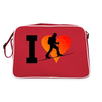 Ski Alpinisme Ski de randonnée Ski De randonnée Hommes - Sac Retro - rouge/blanc - Dos