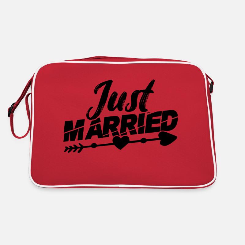 just married Retro Tasche