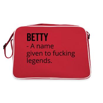 Betty un nom donné à Fucking Legends - Sac Retro - rouge/blanc - Dos