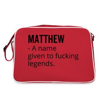 Matthew un nom donné à Fucking Legends - Sac Retro - rouge/blanc - Dos
