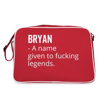 Bryan un nom donné à Fucking Legends - Sac Retro - rouge/blanc - Dos
