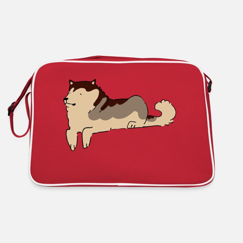 Alaskan Malamute Retro Tasche